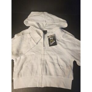 Art Class Hoodie Girls Long Sleeve Full Zipper White S 6/7***READ***  NEW